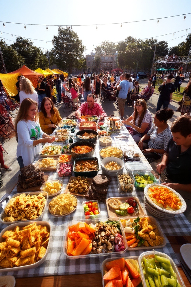 potluck dish sharing event