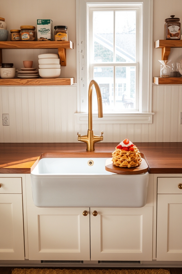 practical rustic kitchen centerpiece
