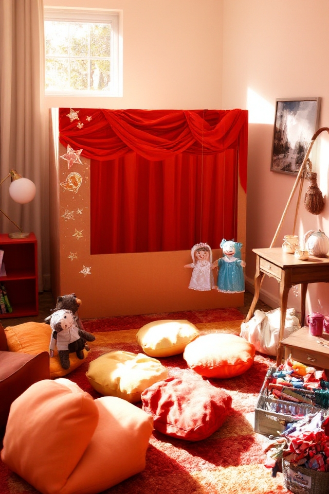 puppet theater creative setup