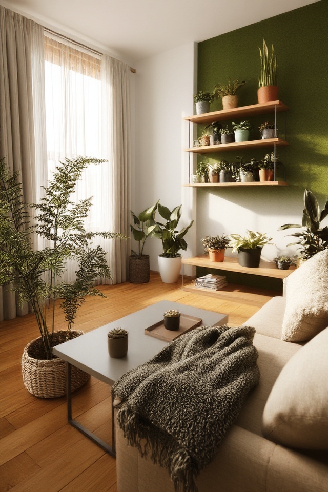 refresh apartment with plants