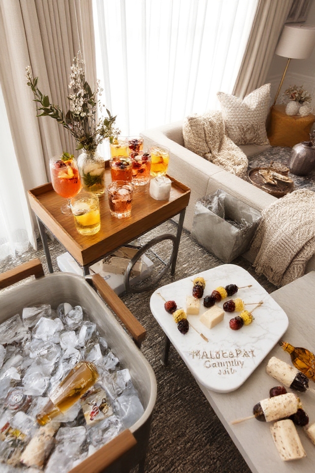 refreshment station for gatherings