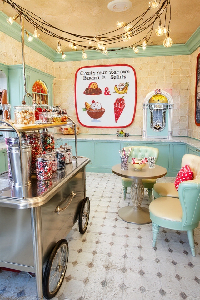 retro ice cream paradise