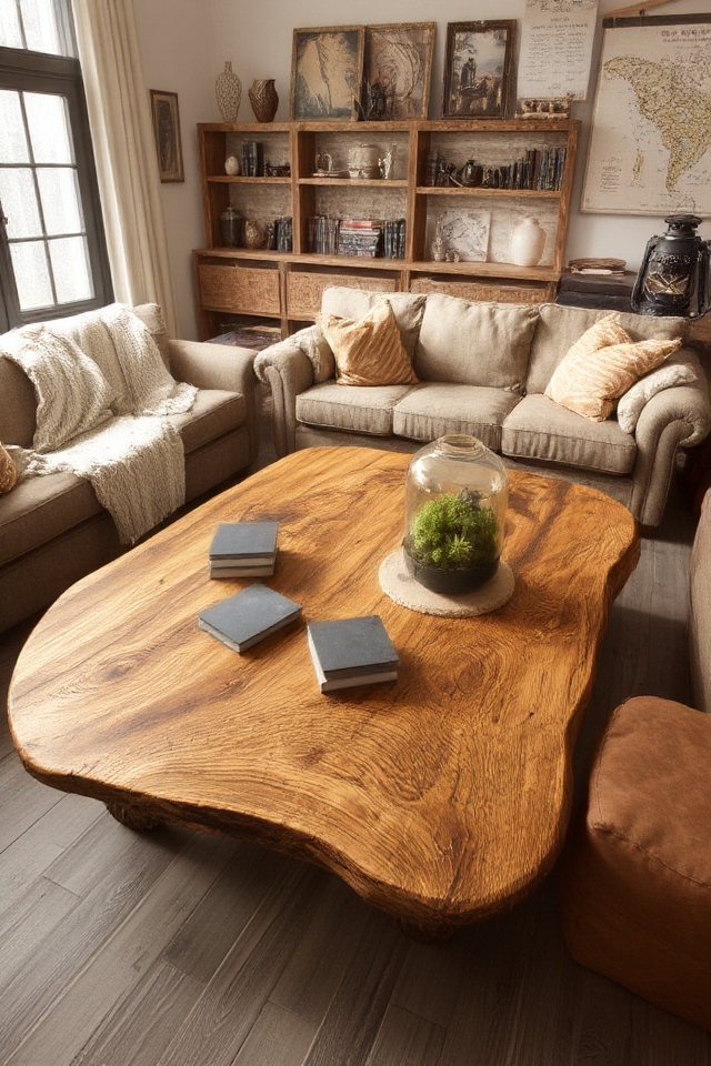 rustic aged wood charm