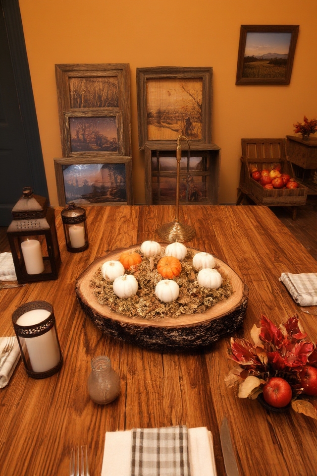 rustic autumn decor accents