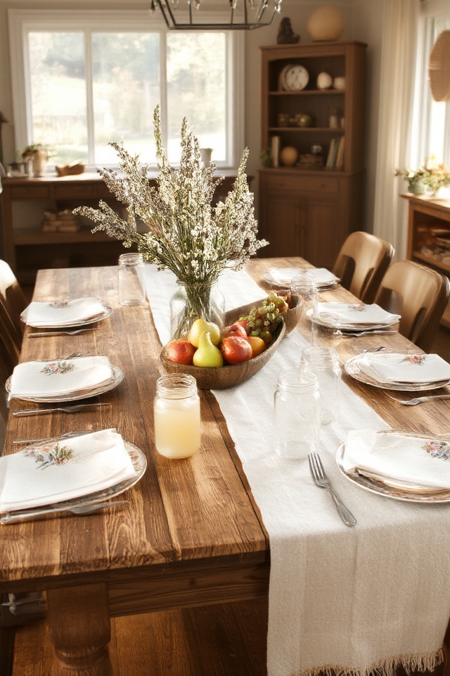 rustic charm farmhouse dining