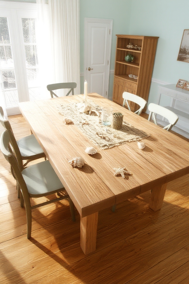 rustic coastal dining tables