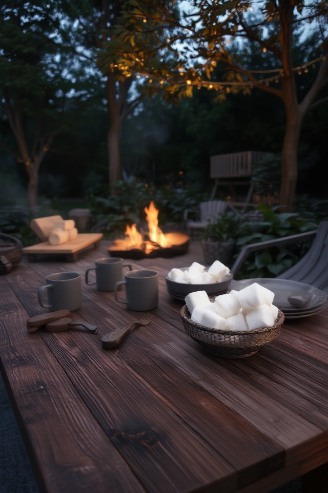 rustic reclaimed wood tables