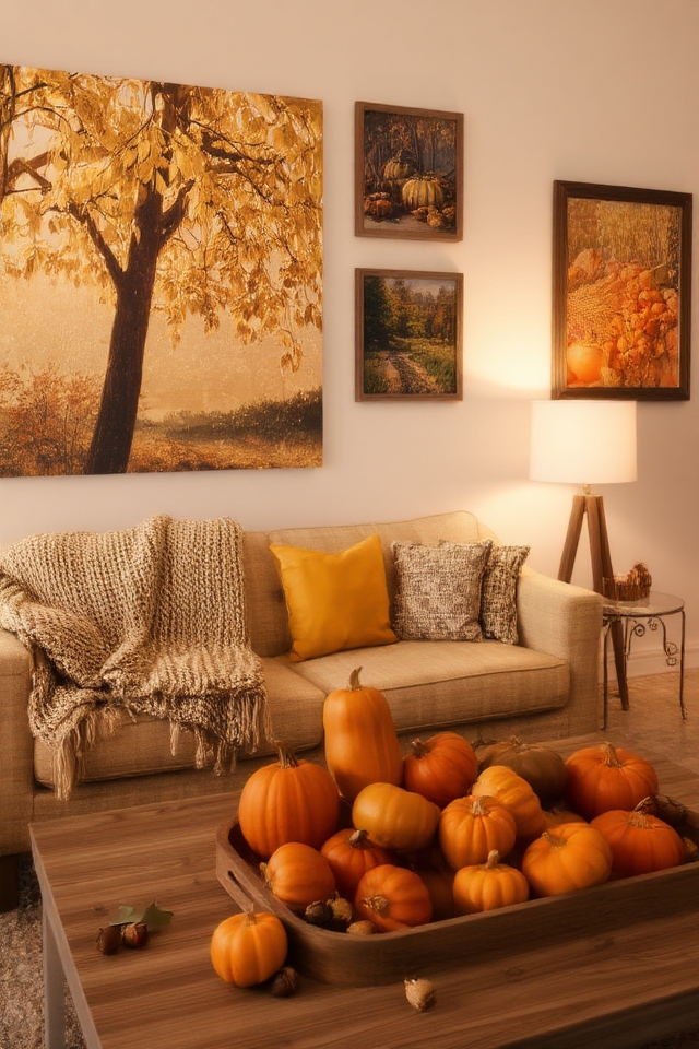 seasonal autumn artwork rotation