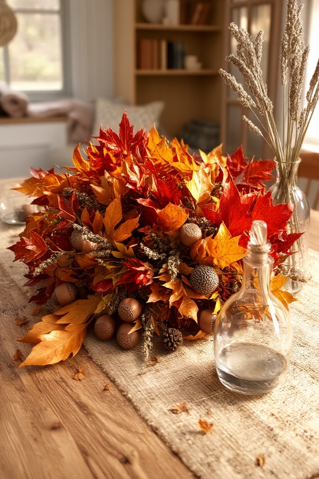 seasonal autumn foliage arrangements