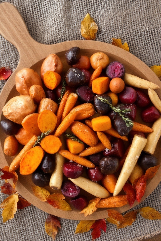 seasonal roasted vegetable medley