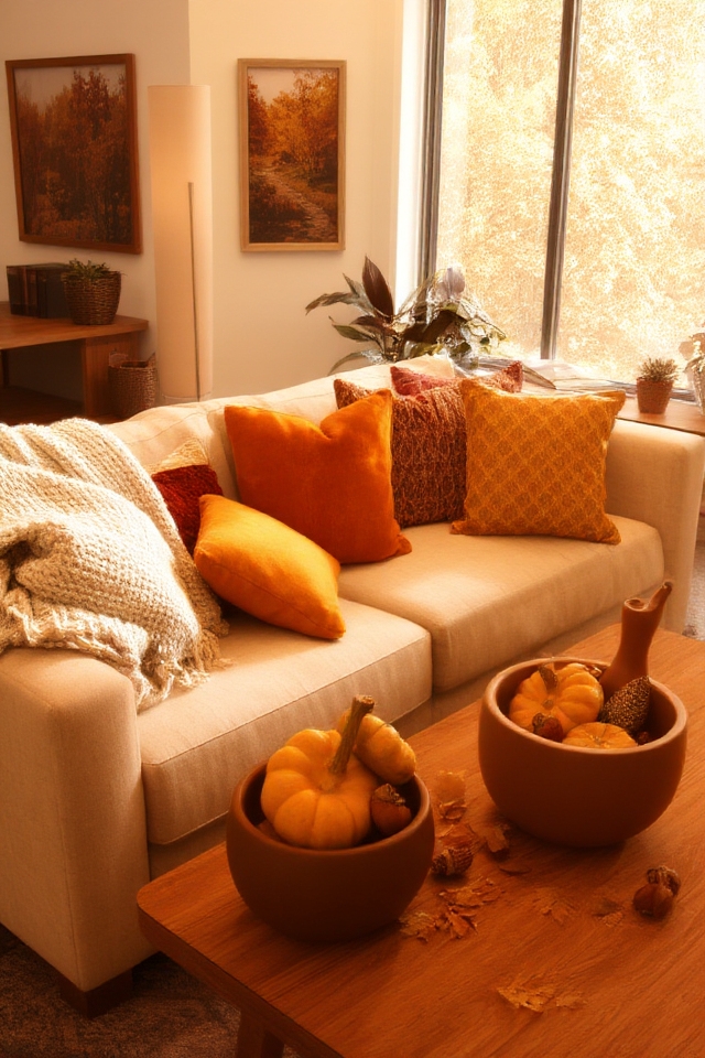 seasonal throw pillow swap