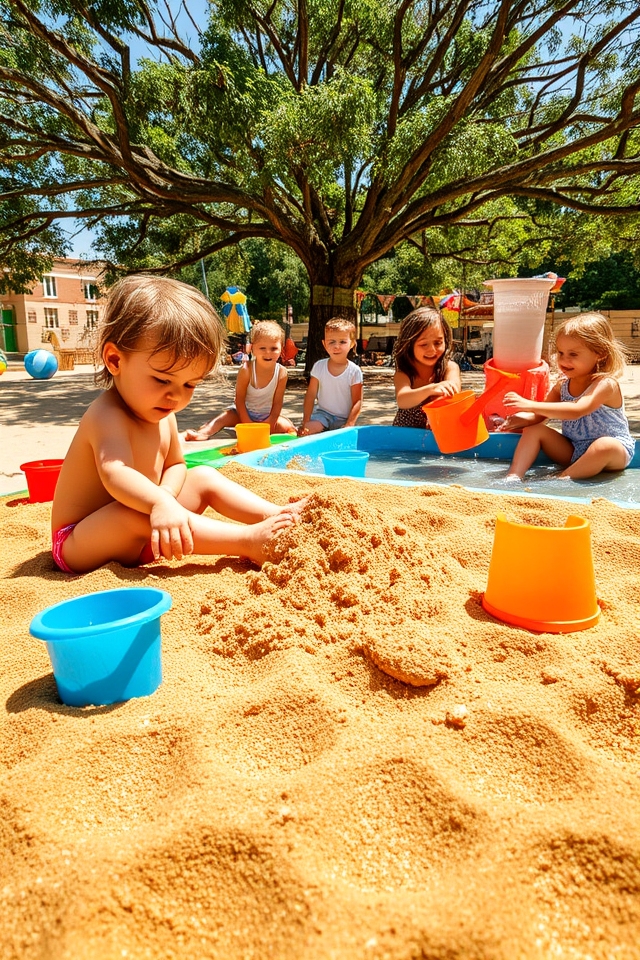 sensory sand and water play