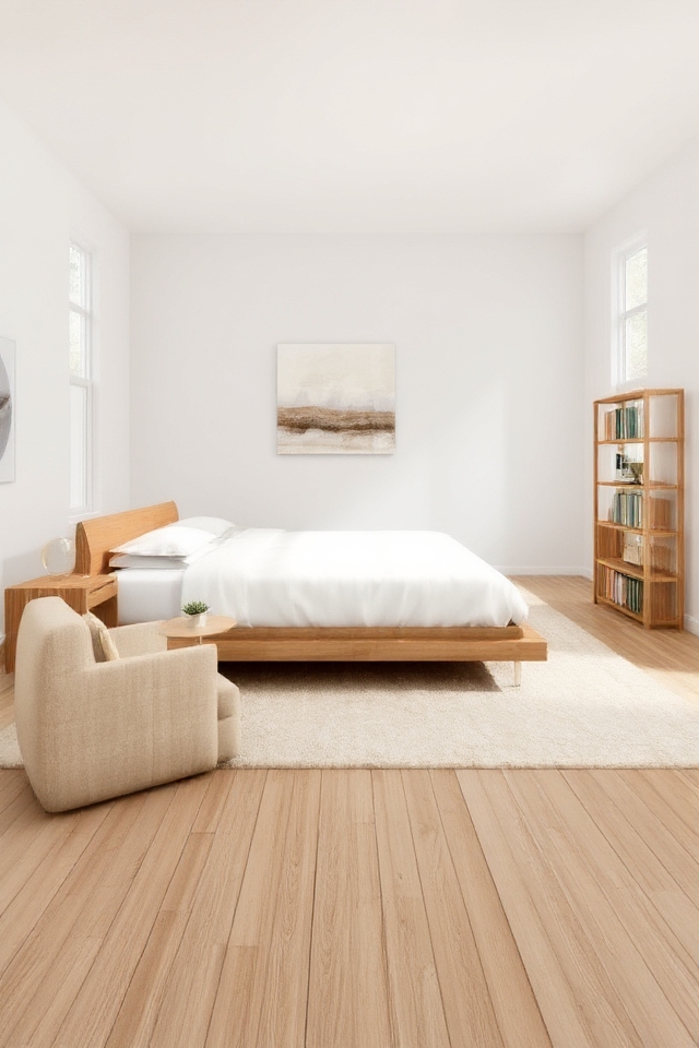 serene minimalist bedroom retreat