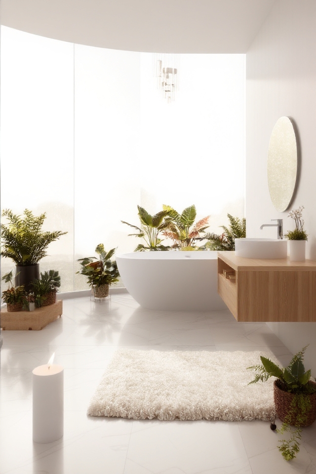 serene oasis with illumination