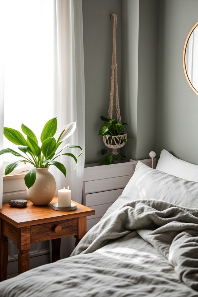 serene sanctuary with greenery