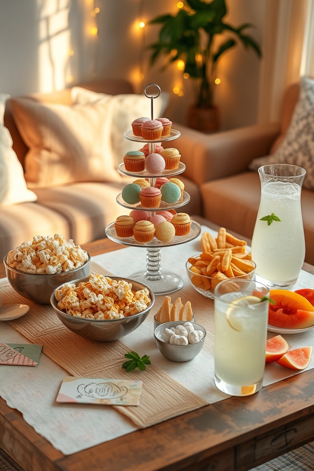 snack station for friends