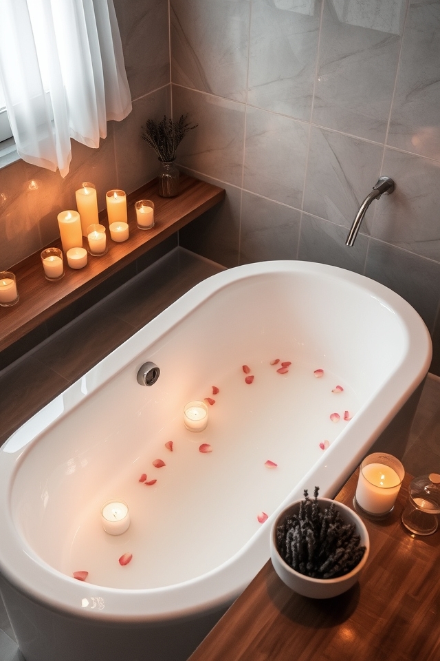 soothing ambiance with candles