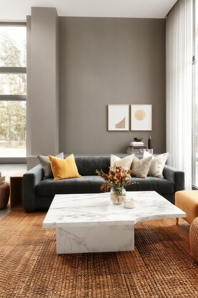 sophisticated slate grey ambiance