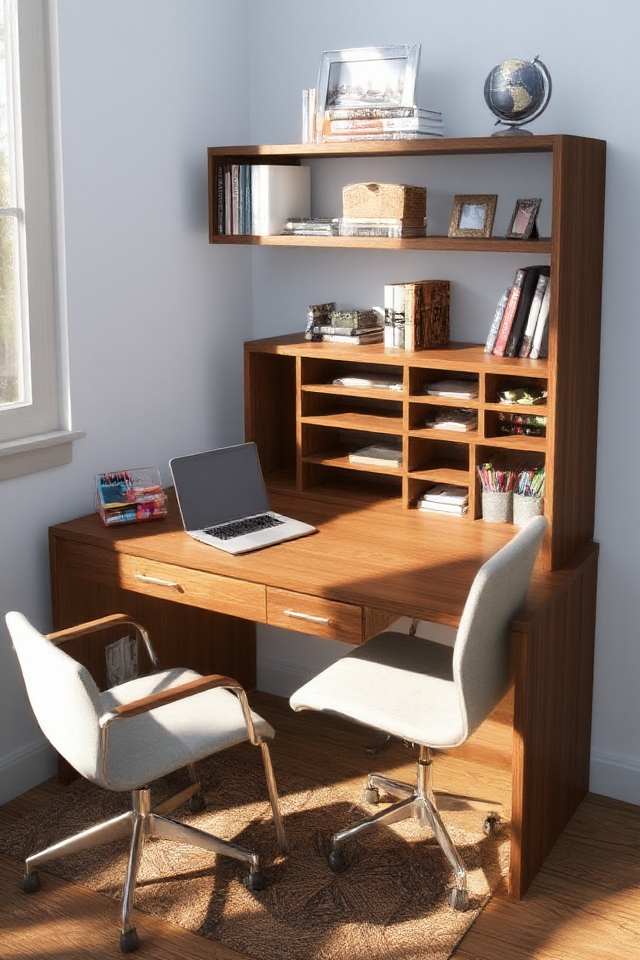 space saving storage desks