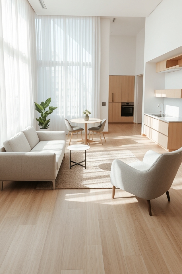 spacious minimalist senior living