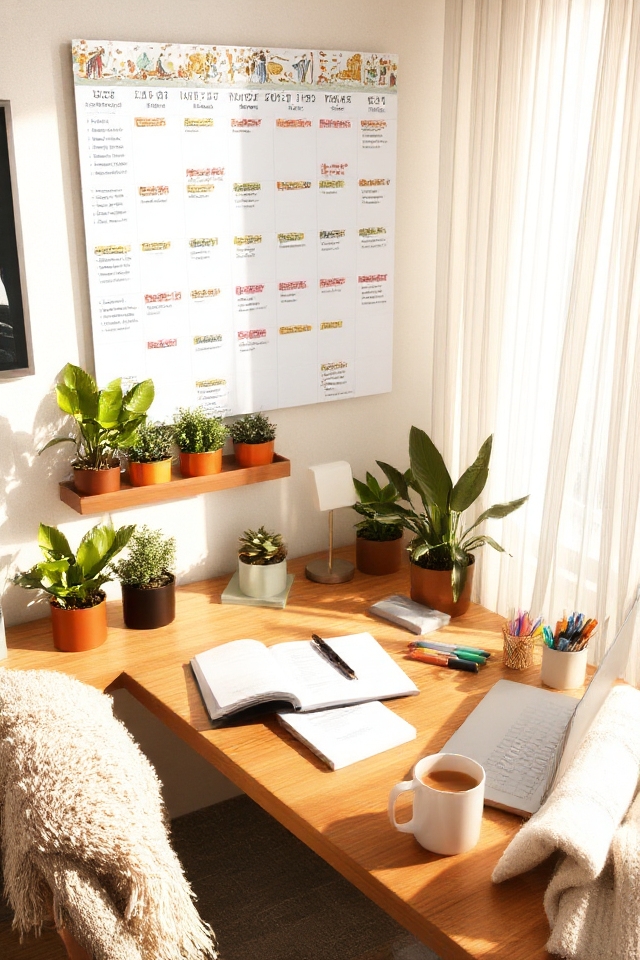 stylish calendar for productivity