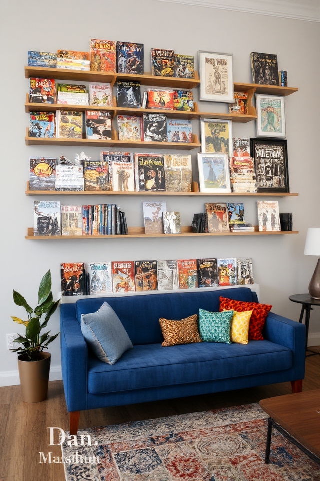 stylish comic book display