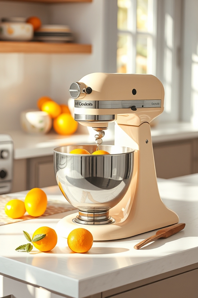stylish cream mixer decor