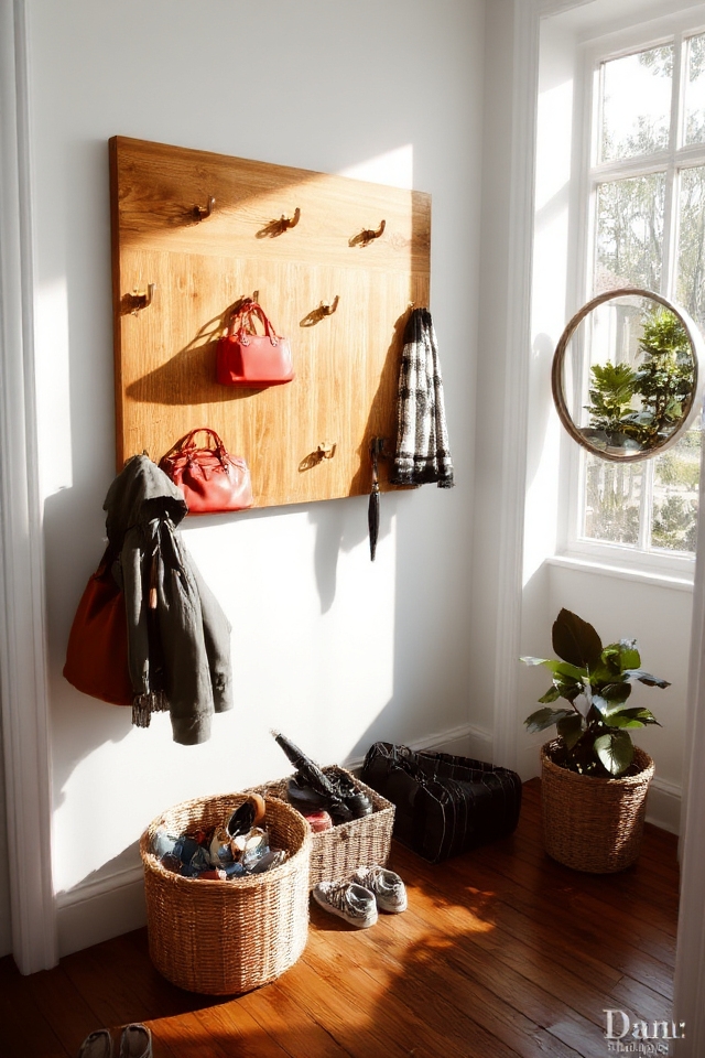 stylish entryway hook installation