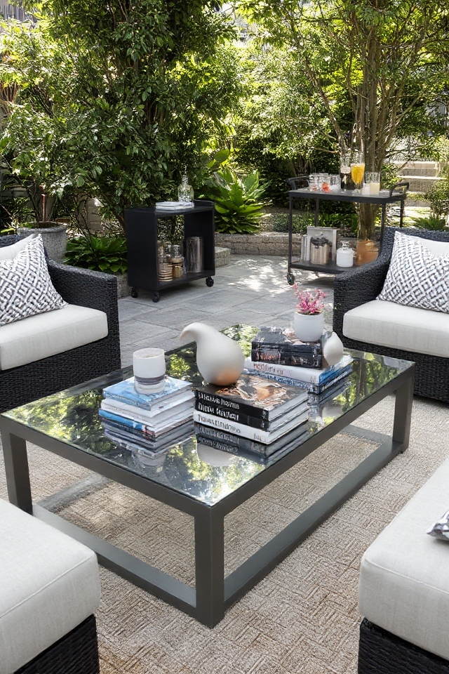 stylish functional outdoor tables