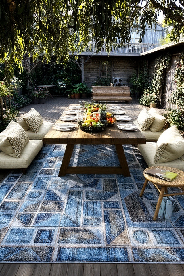 stylish outdoor alfresco comfort