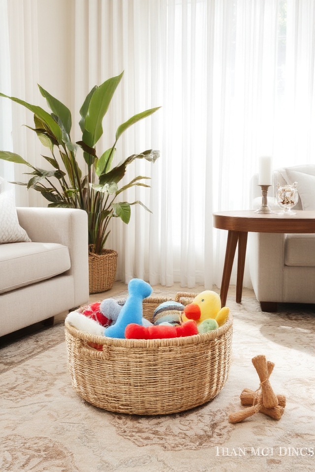 stylish pet toy storage