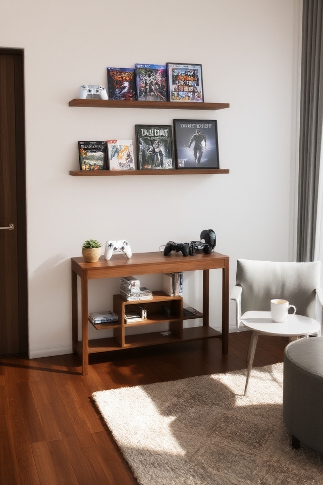 stylish space saving console station