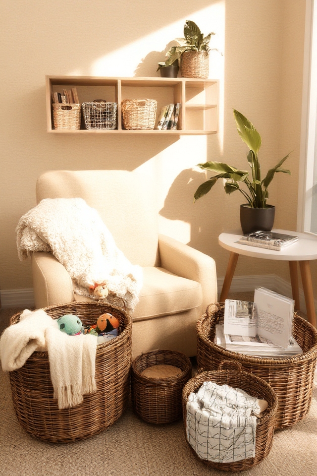 stylish storage with baskets