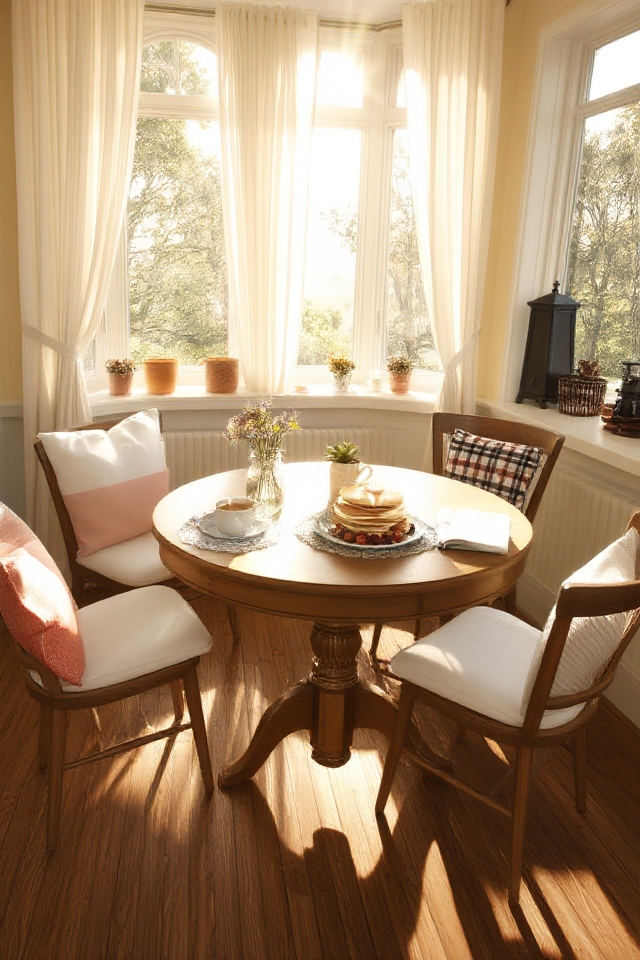 sunny cozy breakfast nook