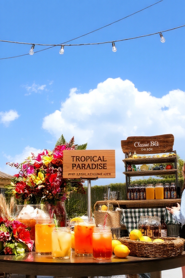 themed drink stations ideas