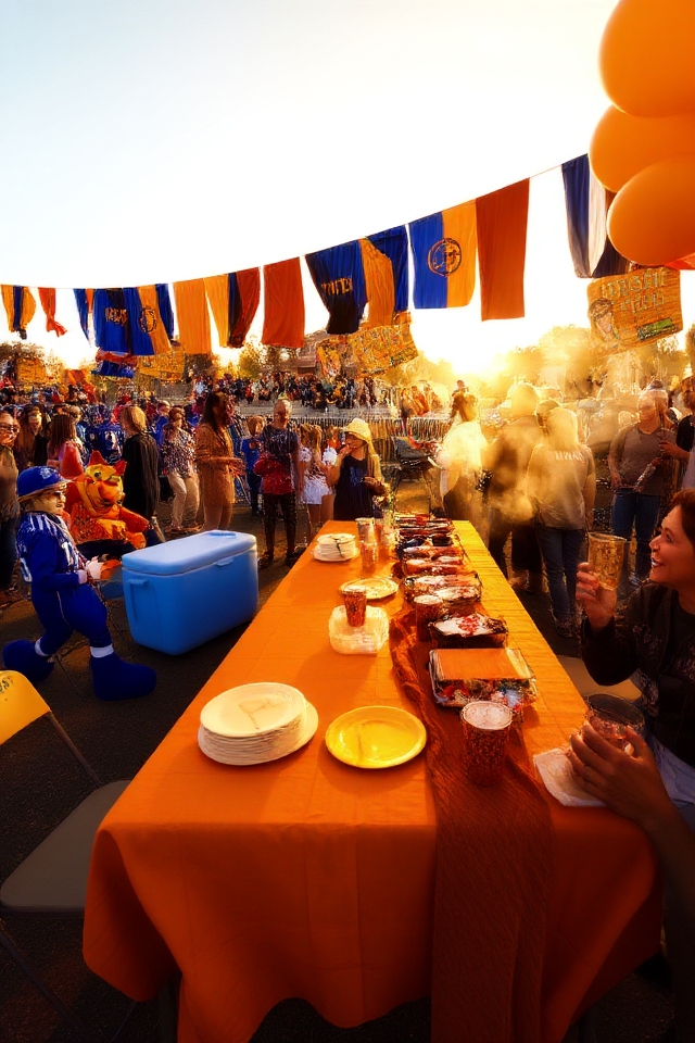 themed tailgating team spirit