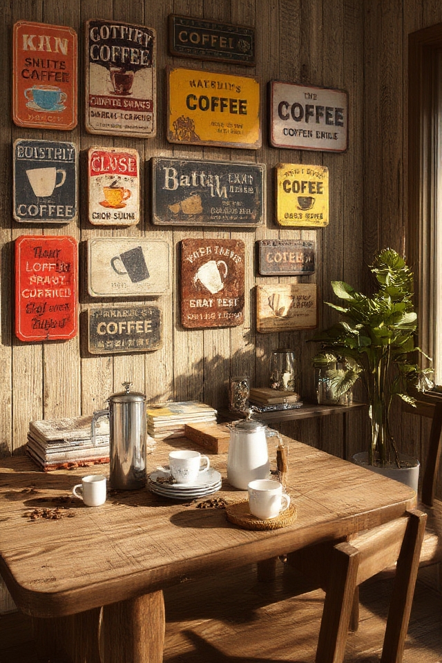 timeless vintage coffee decor