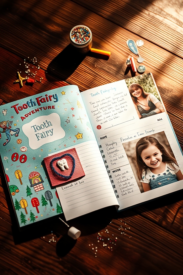 tooth fairy keepsake scrapbook