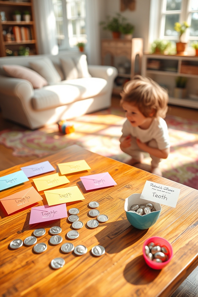 tooth fairy quarter treasure hunt