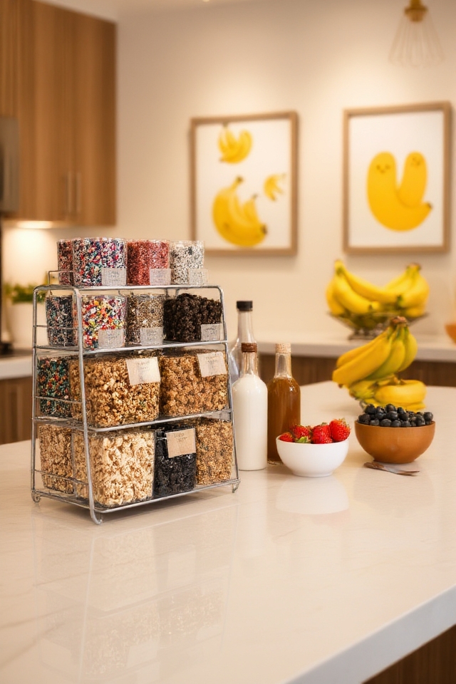 toppings organized for accessibility