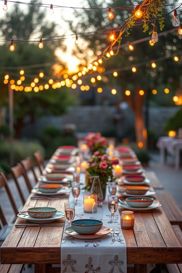 transform atmosphere with string lights