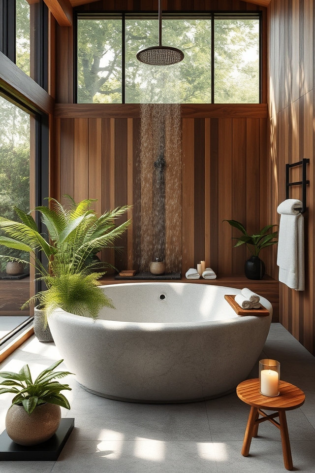 transform bathroom with nature