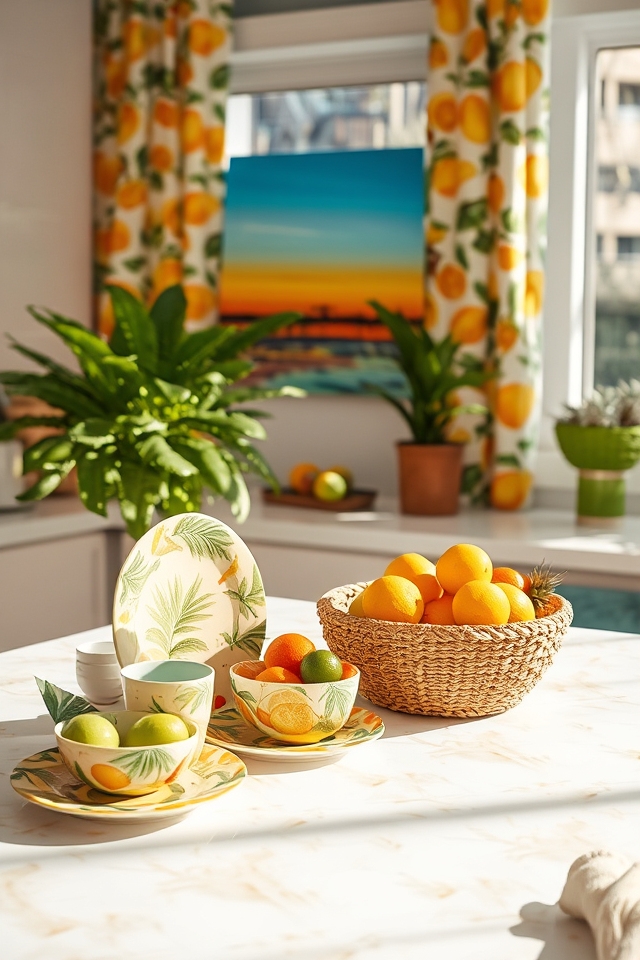 tropical kitchen design accessories