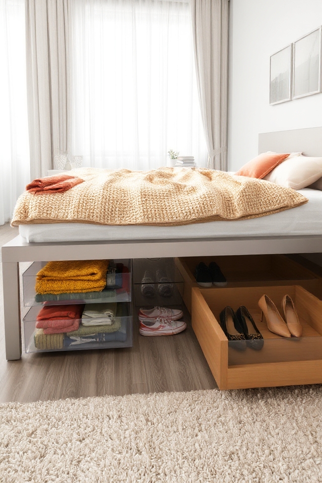 under bed storage organization tips