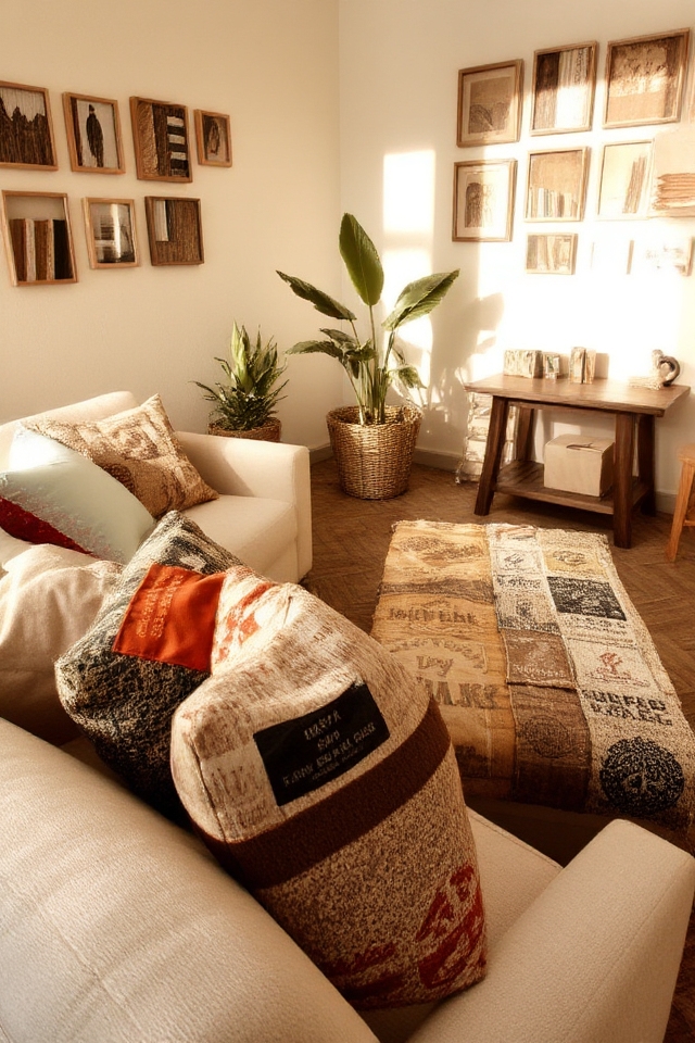 upcycled coffee bag accessories