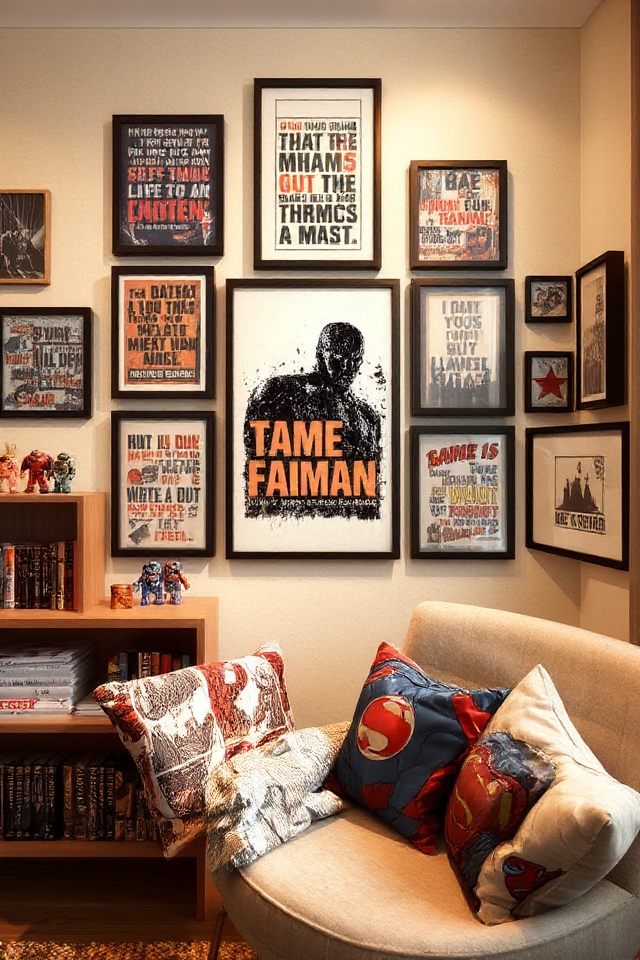 vibrant comic quote art