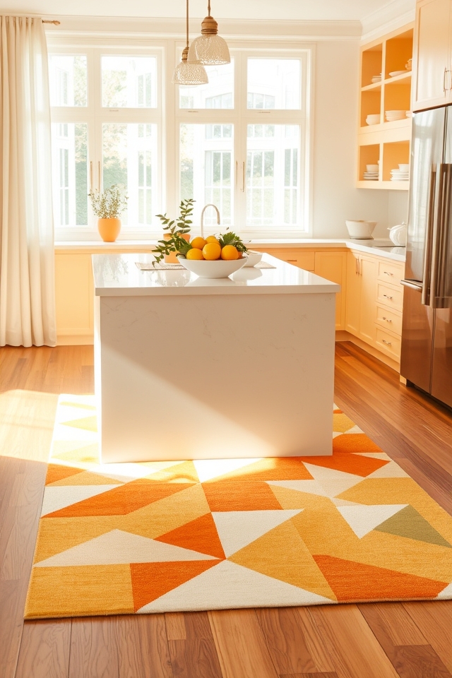 vibrant cozy kitchen rugs