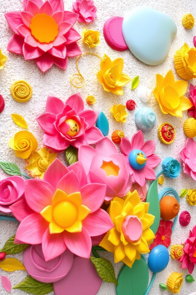 vibrant creative wall sculptures
