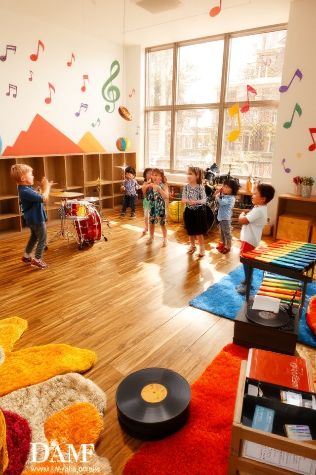 vibrant music exploration station