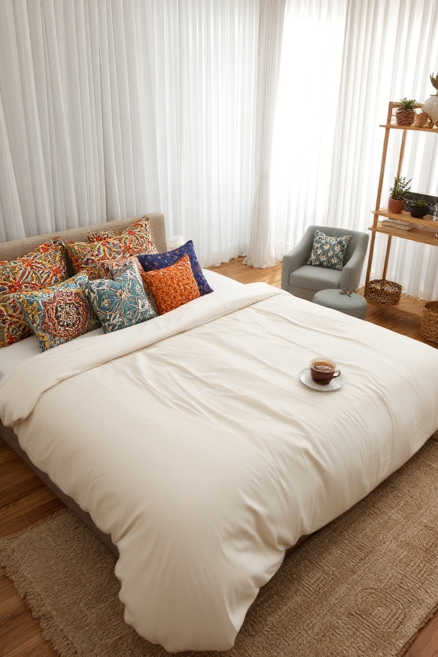 vibrant pillows for personality
